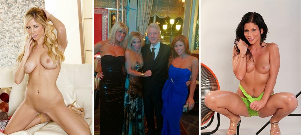 Bill Clinton y sus nuevas becarias en Mónaco