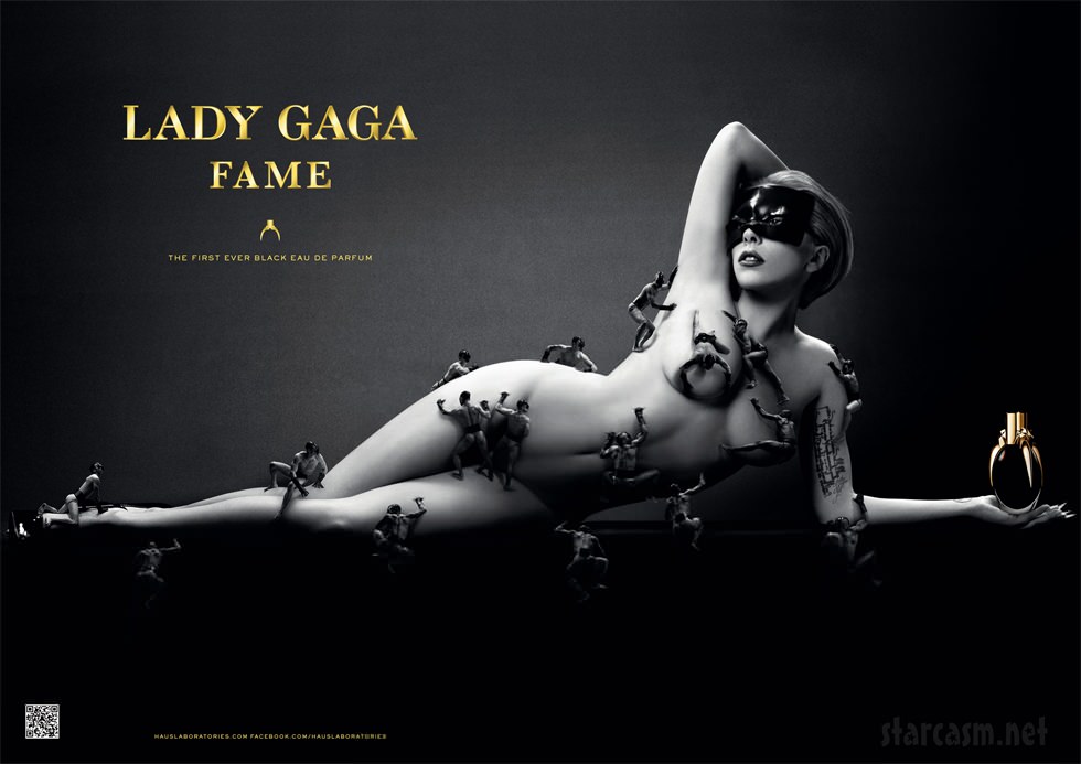 Lady Gaga se desnuda para presentar Fame