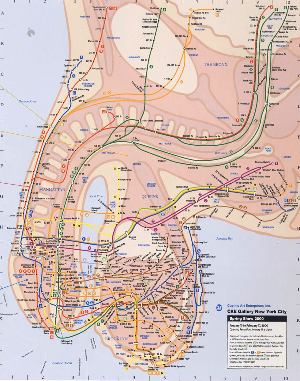 Mapa del metro de Nueva York