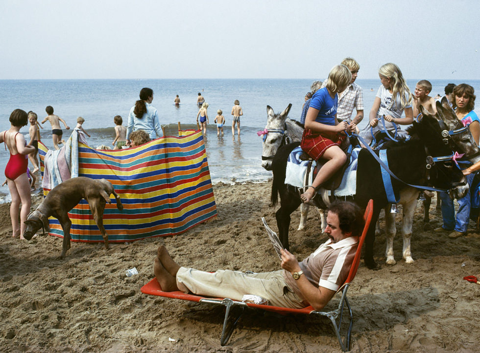 La playa de Blackpool en 1982