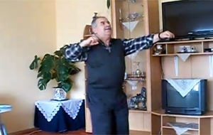 La espectacular danza del abuelo turco