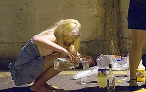 Ligando con exceso de alcohol