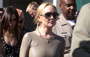Lindsay Lohan luciendo sus mejores galas