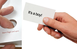 La mejor forma de comunicar el sexo de tu bebé (si es niño) a familiares, amigos y conocidos