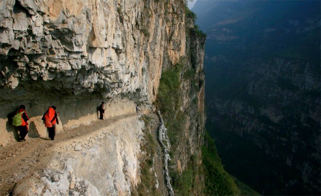 Camino al colegio peligroso