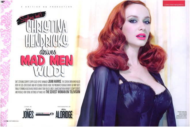 Christina Hendricks en GQ