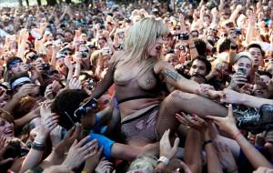Lady Gaga en Lollapalooza 2010
